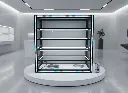 3ft_3ft Countertop Showcase with Neon Light Sync Musicshowroom.webp