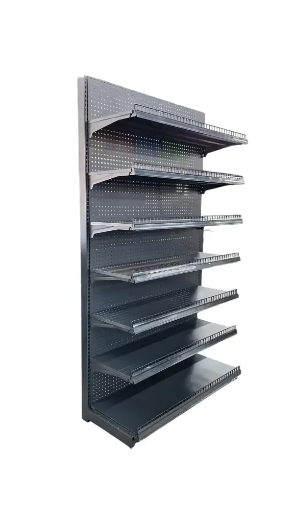 Metal wall shelves 7 layers 4x7 (black)