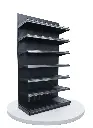 Metal Wall Shelf 4x8 ft (7 Shelves, Adjustable Heights) 