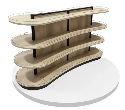Round Edge Maple Wood Gondola