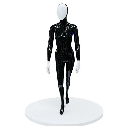 Women Glossy Black/White Standing Pose Mannequin