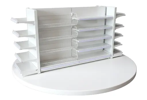 [SPR-SHL] Heavy-Duty Double-Sided Retail Gondola with Endcaps