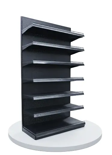 [INT-WADE-0010] Metal Wall Shelf 4x8 ft (7 Shelves, Adjustable Heights) 
